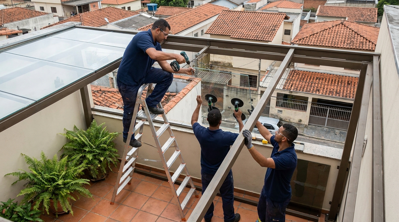 Cobertura de Vidro em Feira de Santana‑BA